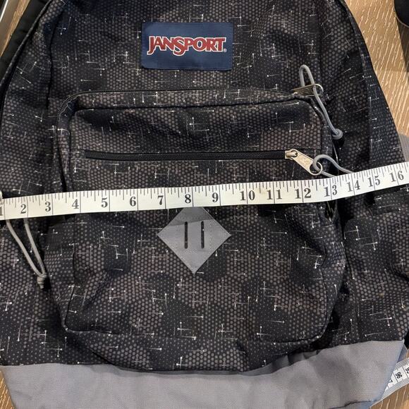 JanSport City Scout Laptop Backpack Geometric Black Gray - Picture 6 of 8